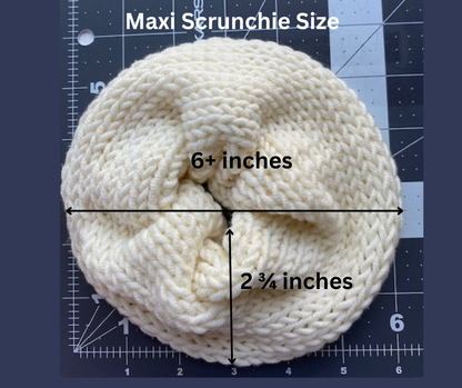 maxi scrunchie with measurements