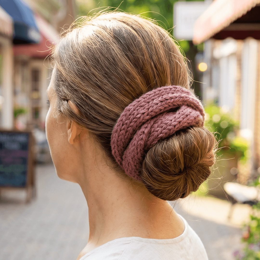 Rustic Raspberry - Highland/Alpaca Wool Hair Wrap  | le joyau shop
