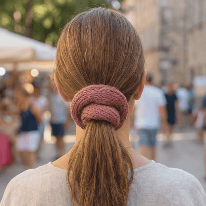 Rustic Raspberry - Highland/Alpaca Wool Hair Wrap  | le joyau shop