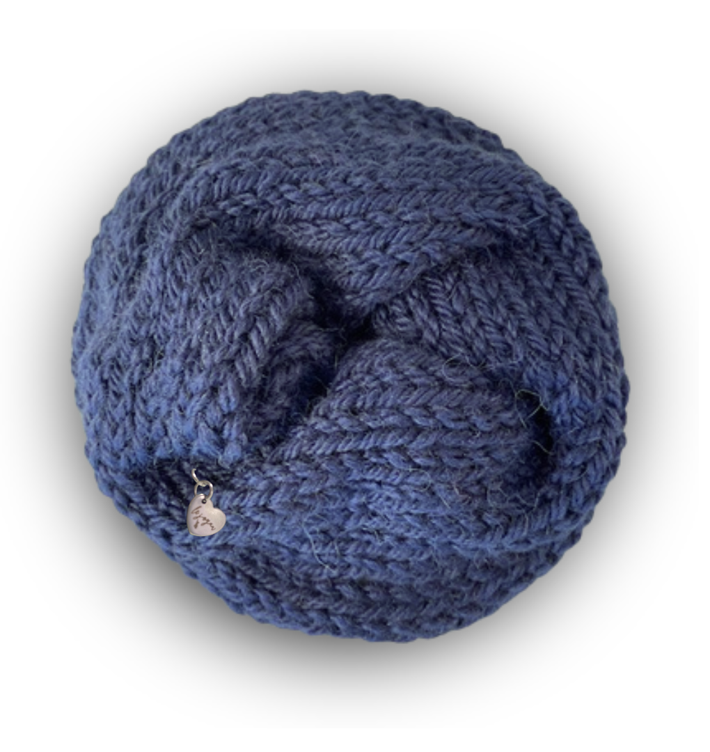 Deep Sapphire - Highland/Alpaca Wool Palette: Winter, possibly Summer-le joyau shop - Luxury Natural Fiber Hair Wraps