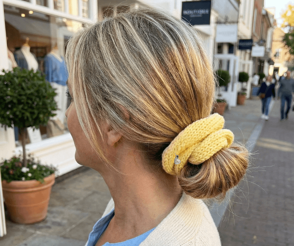 Canary Yellow - Highland/Alpaca Wool Hair Wrap | le joyau shop