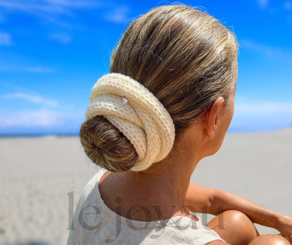 Cream White - Merino Wool Hair Wrap