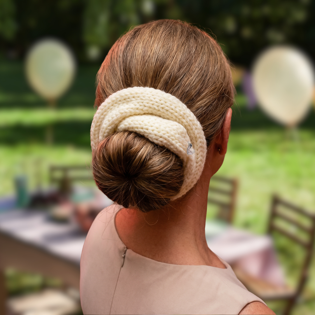 Cream White - Merino Wool Hair Wrap | le joyau shop