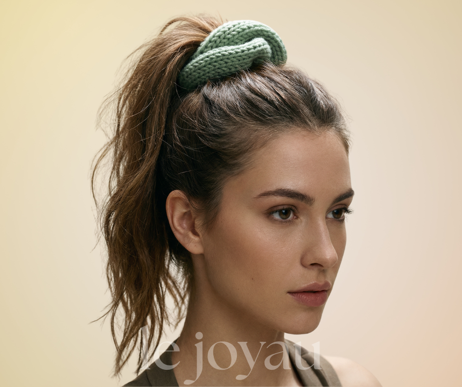 Soft Green - Merino Wool Hair Wrap | le joyau shop