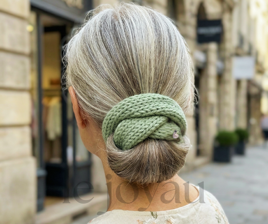 Soft Green - Merino Wool Hair Wrap | le joyau shop