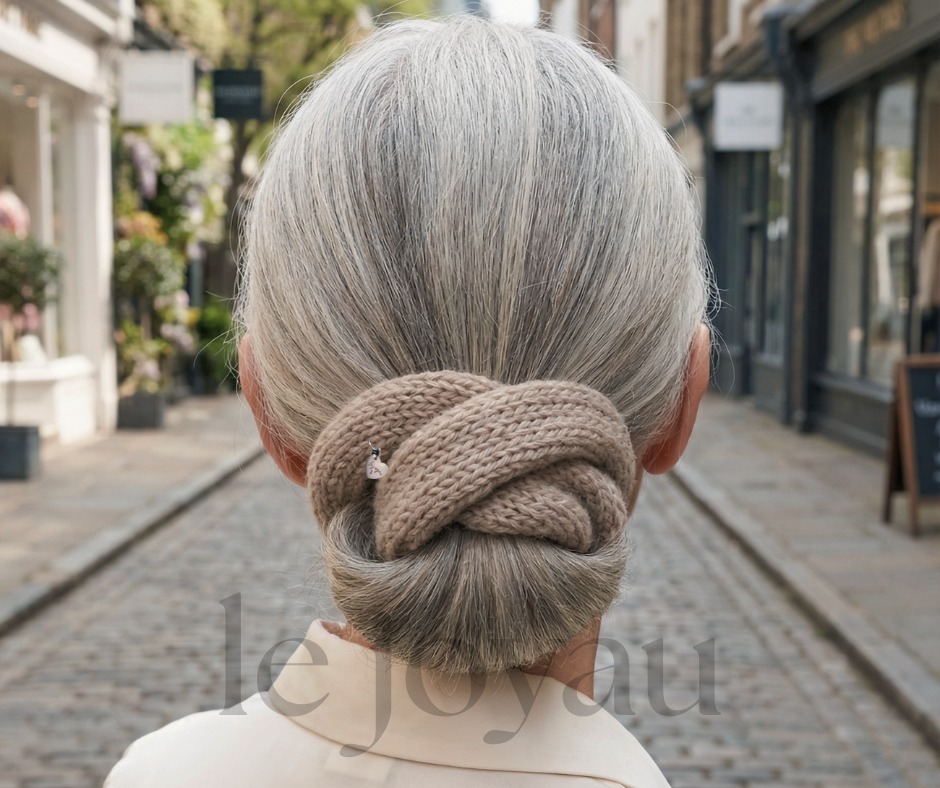 Rustic Harvest Brown - Highland/Alpaca Wool Hair Wrap | le joyau shop
