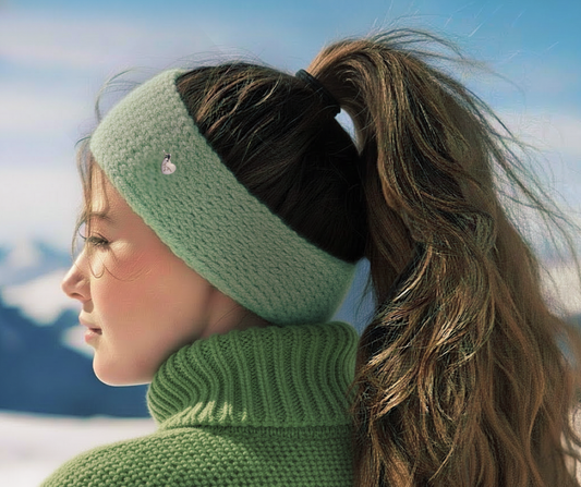 Merino Wool Headband - Green