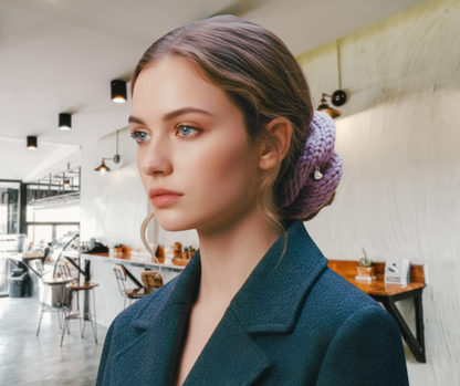 Dusty Lavender - Merino Wool Hair Wrap | le joyau shop