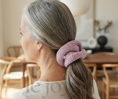 Lilac Pink - Merino Wool Hair Wrap