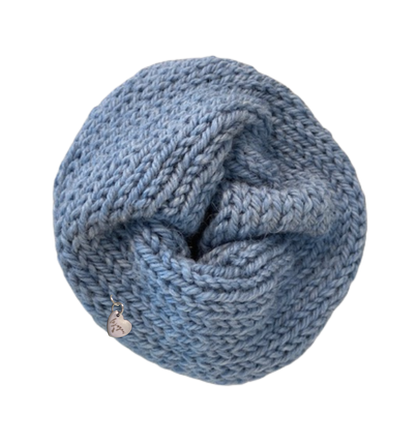 slate-blue-knit-scrunchie-on-white-background