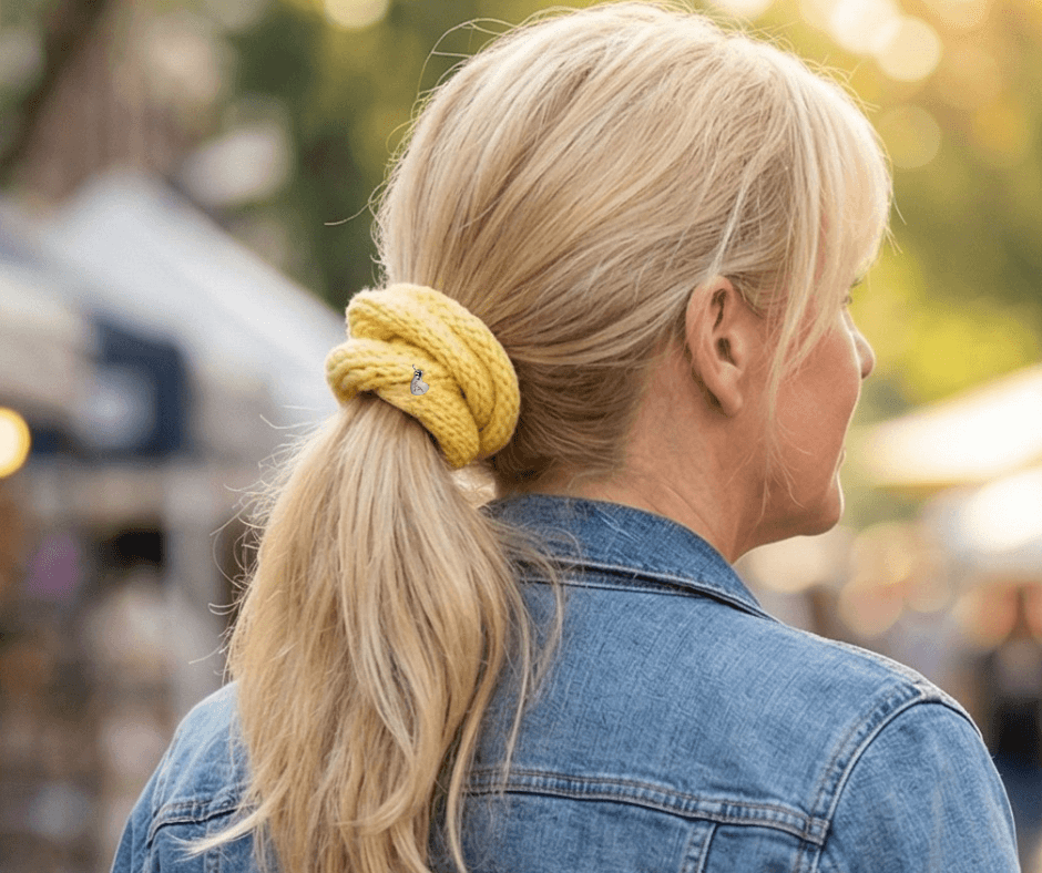 Canary Yellow - Highland/Alpaca Wool Hair Wrap | le joyau shop