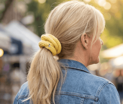 Canary Yellow - Highland/Alpaca Wool Hair Wrap | le joyau shop